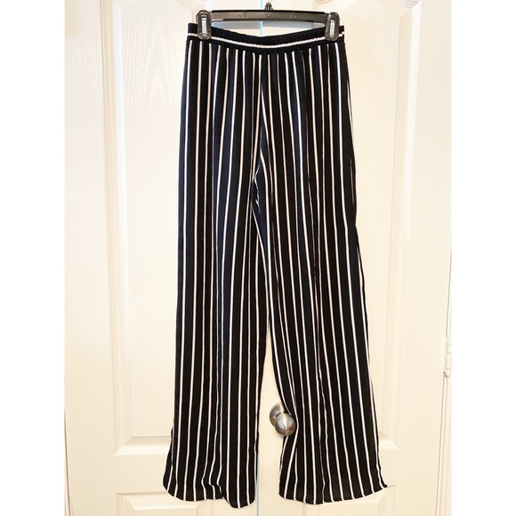 Necessary Objects striped elastic waist pants S - Picture 2 of 12